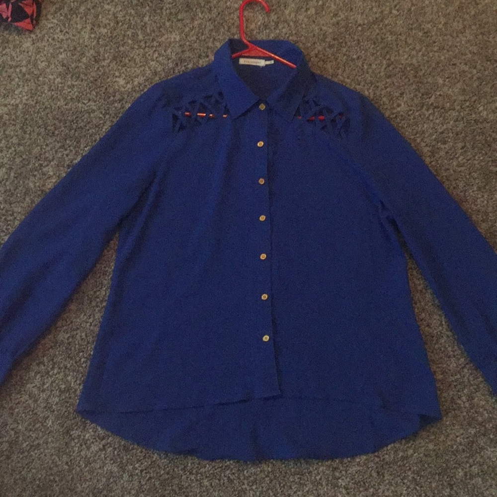 Blu Pepper Blouse size L